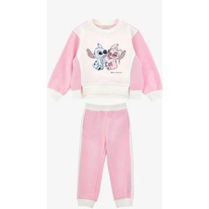 Monnalisa - Stitch Rosa Fairytale - Joggingpak - Roze - 2-delig