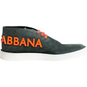 Dolce & Gabbana - Derby Sneakers - Groen - Suède - Rubber Sole