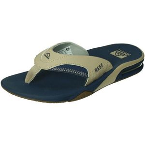 Reef - Fanning - Slipper - Marine - Synthetisch Nubuck Leer