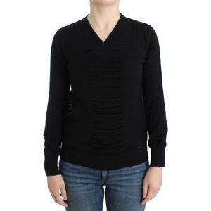 Costume National Zwarte wollen trui met V-hals voor dames