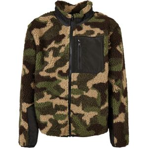 Urban Classics Camo sherpa jongens jas