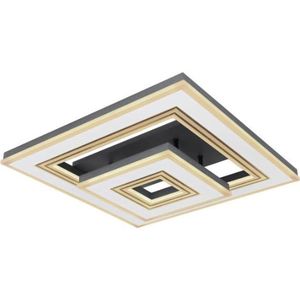 Globo Led plafondlamp met vierkante metalen frames | zwart | | plafonniere | woonkamer | eetkamer