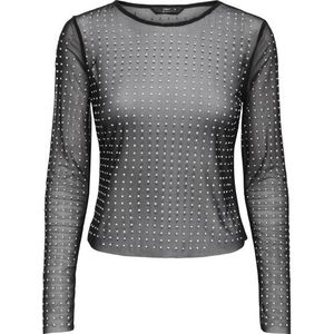 Only onlhilen ls rhinestone mesh top wvn 15358317 -