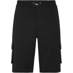 Philipp Plein - Korte Broeken - Zwart - Katoen