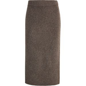 DreiMaster - Vintage - Gebreide Rok - Bruin - Midirok