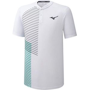 Mizuno - Korte Mouw Knoop - T-shirt - Wit