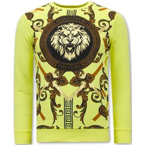 Tony Backer Sweater met print gouden leeuw