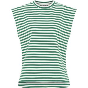 Dreimaster - T-shirt - Groen Wit - Dames