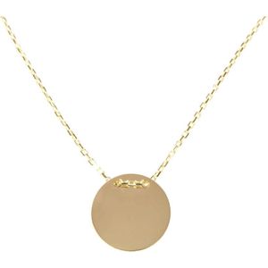 Christian Gouden ketting met ronde hanger