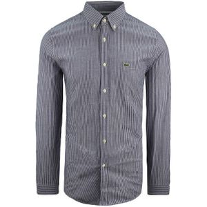 Lacoste - Oxford Regular Fit - Overhemd - Blauw - Lange Mouw