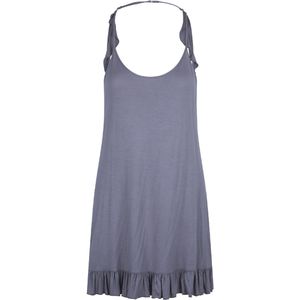 Jurk - Effen - Viscose - Ronde Hals - Mouwloos - Kort/Mini - Normale Pasvorm