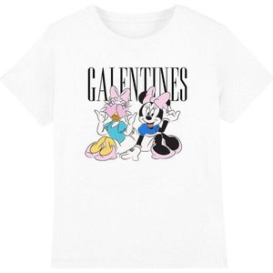 Disney Kinderen/kinderen galentines minnie mouse valentijnsdag t-shirt