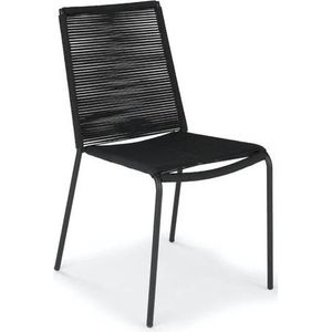 Eurofar Novara stackable sidechair 12053 steel black