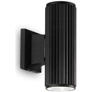 Ideal Lux base wandlamp aluminium gu10 zwart