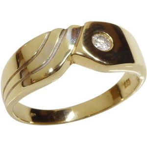Christian Gouden zirkonia cachet ring