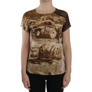 Dolce & Gabbana Bruine Taormina Zijde Blouse