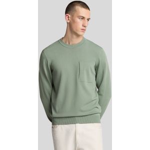 Lyle & Scott Cargo Crew Neck Trui - Gewassen Zeewier