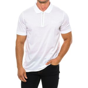 Karl Lagerfeld - Polo Shirt - Wit - Katoen - Korte Mouwen
