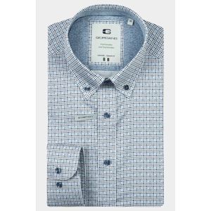 Giordano - Loretto - Casual Hemd - Blauw - Lange Mouw