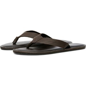 Jack & Jones - Washton - Leren Slippers - Bruin