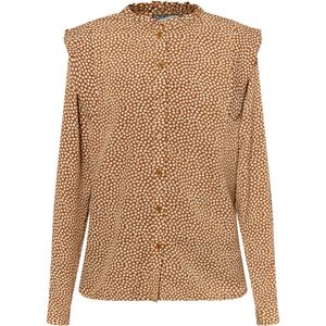 DreiMaster - Bloes - Donker Kameelbeige - Lange Mouwen