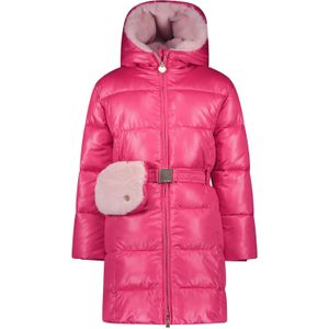 Le Chic Meisjes winterjas met riem en furry tas birdo tickle me