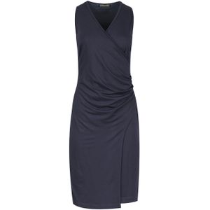 Wikkeljurk - Marineblauw - Jersey - Zonder Mouwen