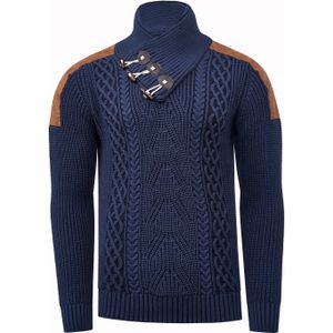 Rusty Neal - Gebreide Trui - Casual Pasvorm - Opstaande Kraag