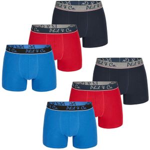 Phil & Co - Retro Boxer Jersey - Multi-pack - Boxershorts - 6 Stuks