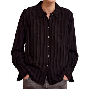 Tramontana - Blouse - Zwart - Met Rhinestones