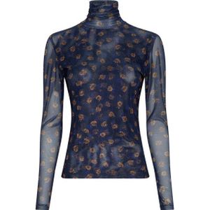 Moss Copenhagen - 19523 GINIE - Top - Blauw - Lange Mouw