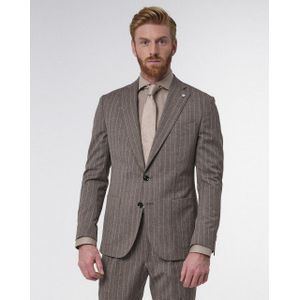 Dutch Dandies - Pak - Donkerbruin - Wol en Zijde Mix