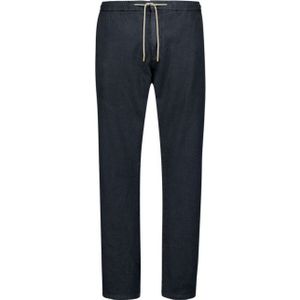 No Excess - Pants With Linen Garment Dyed - Broek