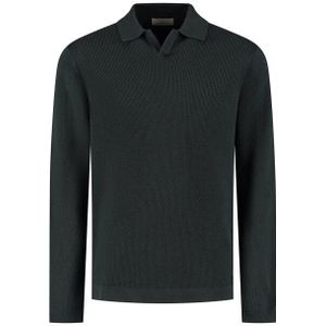 Dstrezzed - Kostas Longsleeve Polo - Blauw - Lange Mouw