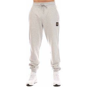 Belstaff - Katoenen Fleece Sweatbroek - Zilver