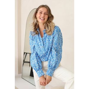 Nukus Elena blouse cyrus royal blue