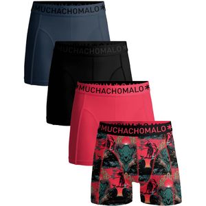 Muchachomalo Heren 4-pack boxershorts print/effen