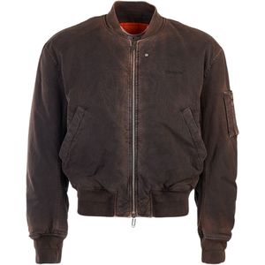 Off-White - Diag Tab Vintage - Bomberjack - Gebroken Wit - Zwart