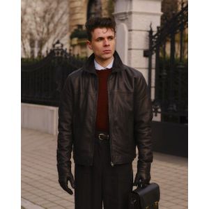 Cycas D'or - Kent - Leren Jas - Zwart