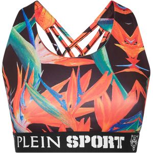 Plein Sport - Sports Bra - Veelkleurig - Mouwloos - Sneldrogend Lycra