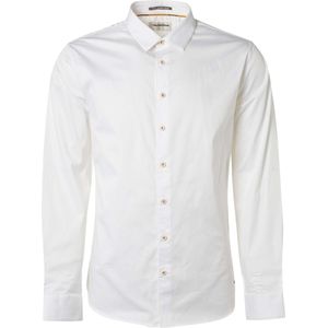 No Excess Basic stretch shirt satin weave white