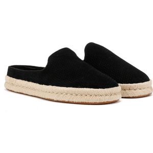 TOMS Santiago Heren Zwart Suède Klompen