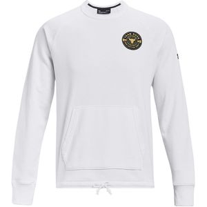 Under Armour - Project Rock - Heren Sweater - Wit - Zwaargewicht Terry