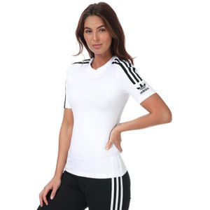 adidas Originals - Essential Linear T-shirt - Blauw - Junior Meisjes