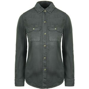 Vans - Lange Mouw Collard - Overhemd - Donkergrijs