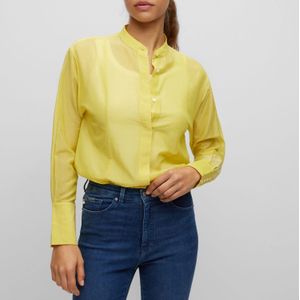 Boss - Bessenia2 - Blouse - Geel - Lange Mouwen