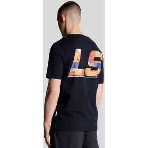 Lyle & Scott - Polaroid Graphic T-Shirt - Donker Marineblauw