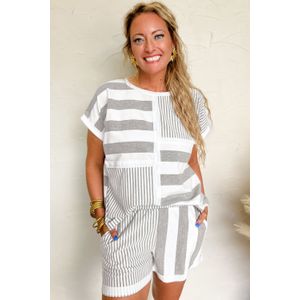 Gestreept Pyjama Set Korte Broek