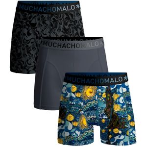 Muchachomalo Heren 3-pack boxershorts starry
