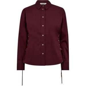 Co Couture - PoppyCC Eyelet Blouse - Bordeaux Rood